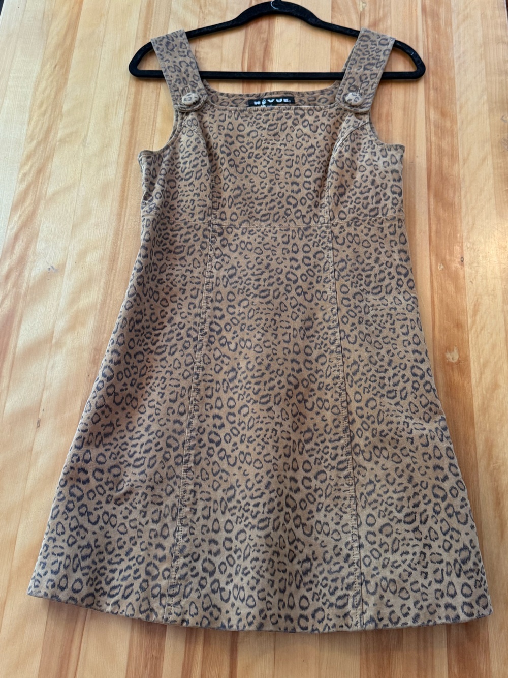 Leopard Print suede leather Dress size 6